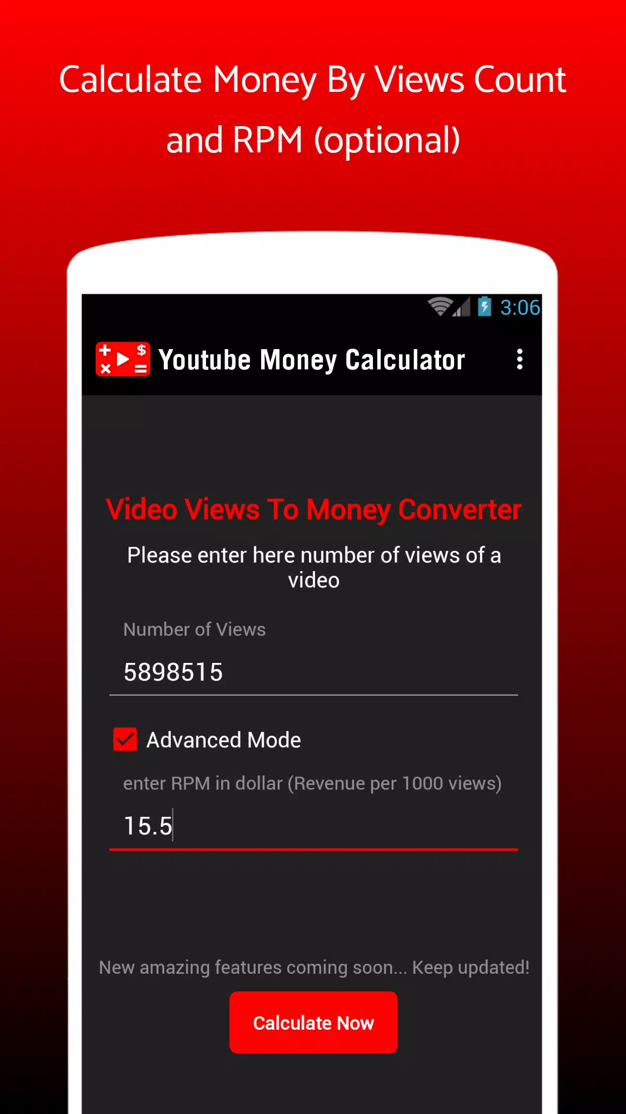 Youtube count money
