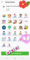 Morning Stickers اسکرین شاٹ 2