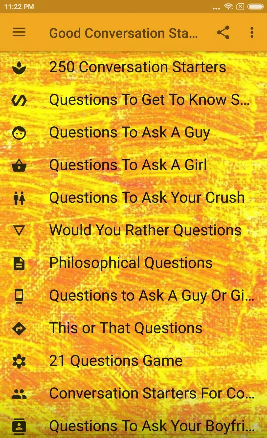 Good Conversation Starters APK for Android Download