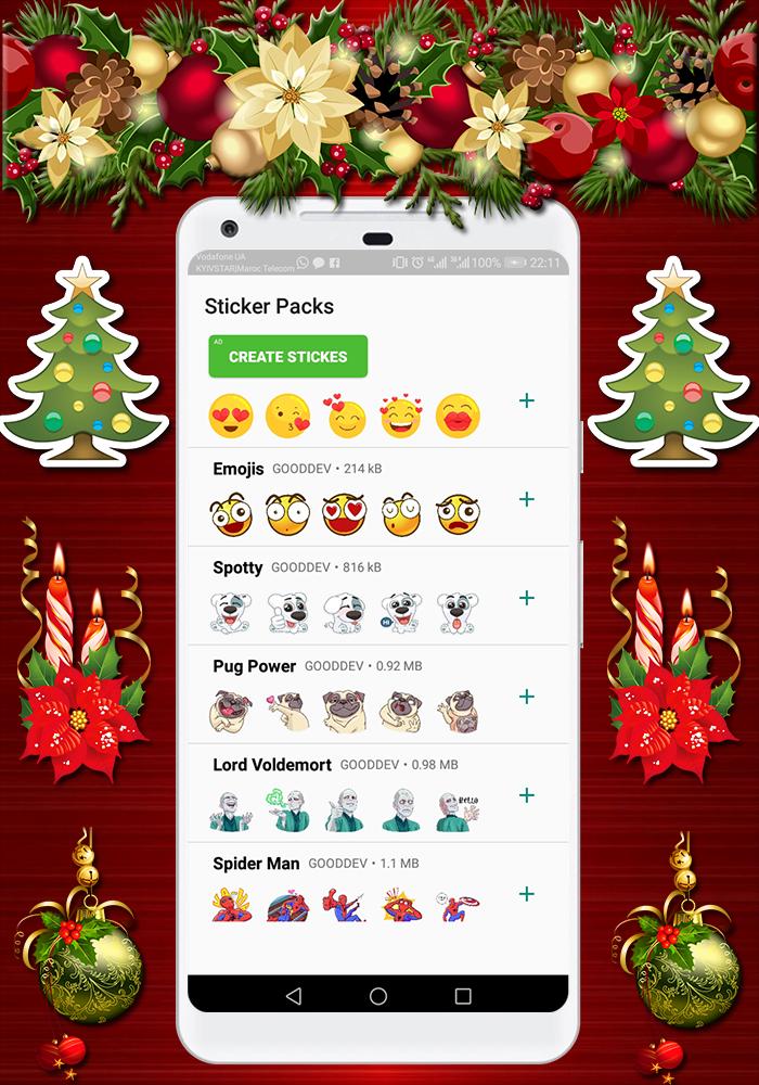Christmas Stickers For Whatsapp Wastickerapps For Android Apk Download - roblox spider man whatsapp stickers stickers cloud