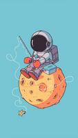 宇宙飛行士の壁紙 スクリーンショット 1