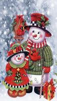 Kertas Dinding Snowman syot layar 3