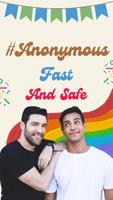 Anonymer Gay Chat & Dating Plakat