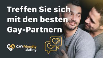 GayFriendly. Gay Dating Chat Plakat