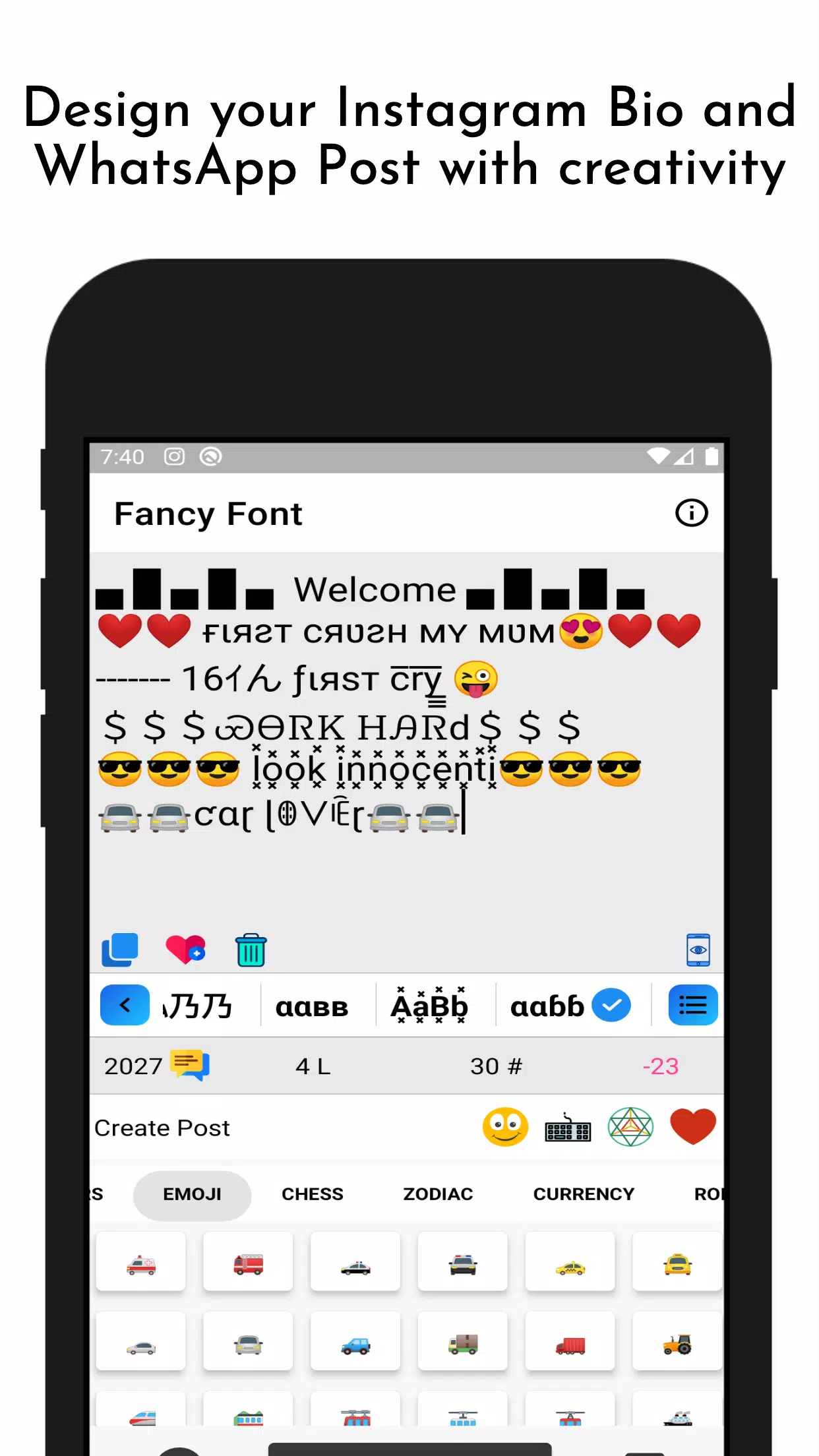 Cool Fonts for Insta Whatsapp - Fancy Stylish Text APK for Android Download
