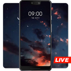 Galaxy shines in the evening live wallpaper icône