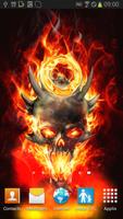 Skull In Fire Magic FX تصوير الشاشة 1