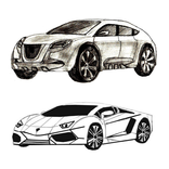 如何在阶段绘制汽车铅笔