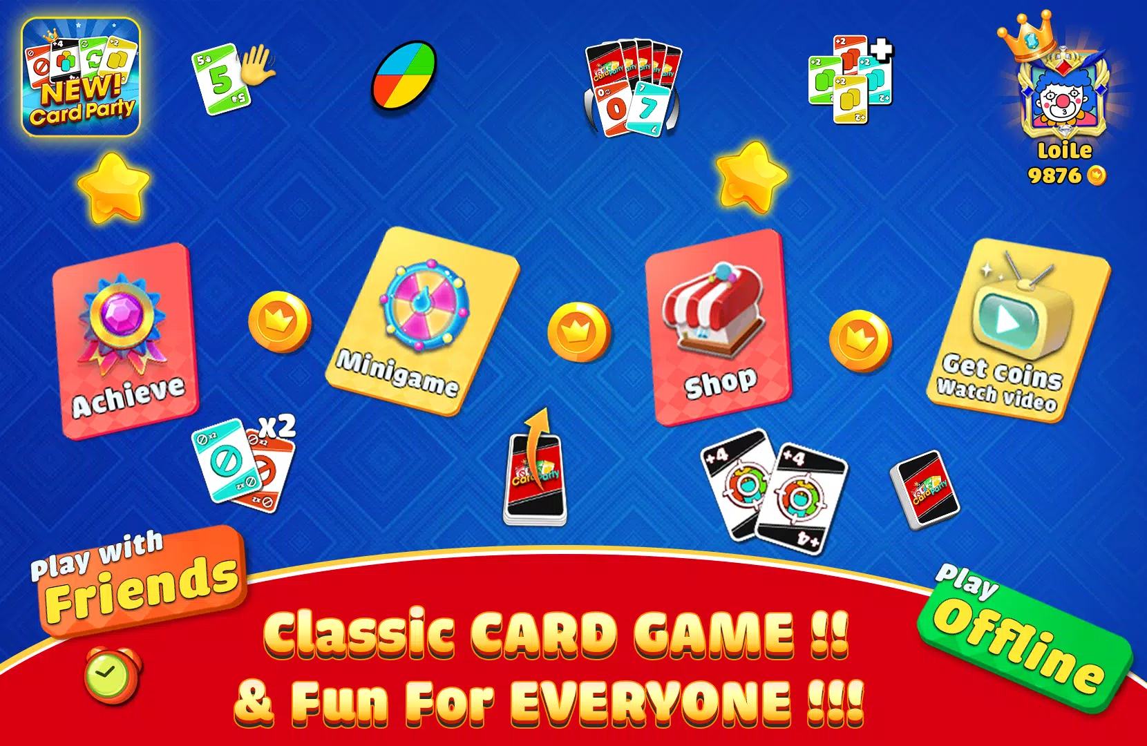 Uno - Party Card Game Apk Download for Android- Latest version 2.3.1-  partygame.free.cardgame.uno