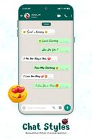 Chat Style : Stylish Font & Keyboard For Whatsapp capture d'écran 1