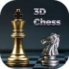 Chess 3d board game icône