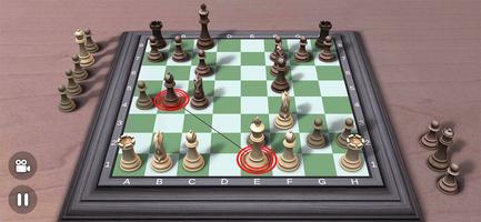 Chess 3d board game imagem de tela 2