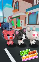 Cat Rush Subway Pet Run sans fin d'aventure Dash Affiche