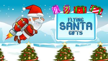 Flying Santa Geschenken-poster