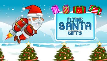 Fliegen Weihnachts Geschenke Plakat