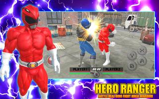 Hero Ranger Battle Real Dino Fight Ninja Warrior ภาพหน้าจอ 1