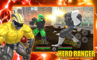 Hero Ranger Battle Real Dino Fight Ninja Warrior ภาพหน้าจอ 2