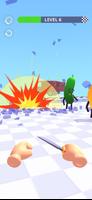 Sasaran Tomat 3D. Master Pisau screenshot 2