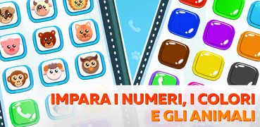 Telefono per bambini. Suoni, numeri, animali