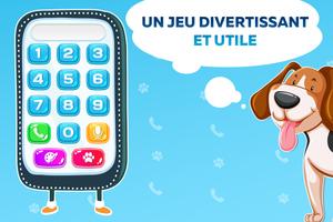 Téléphone pour les enfants. Sons, nombres, animaux Affiche