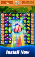 Juicy Fruits - Match 3 Game پوسٹر