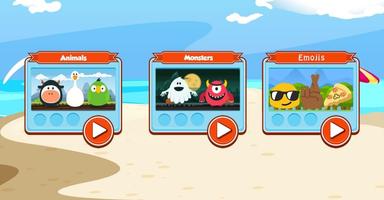 The Memory Game for kids Animals Monsters Emojis screenshot 2