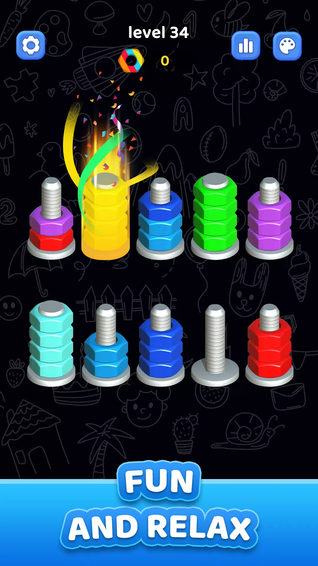 Nuts Bolt Sort – Screw 3D