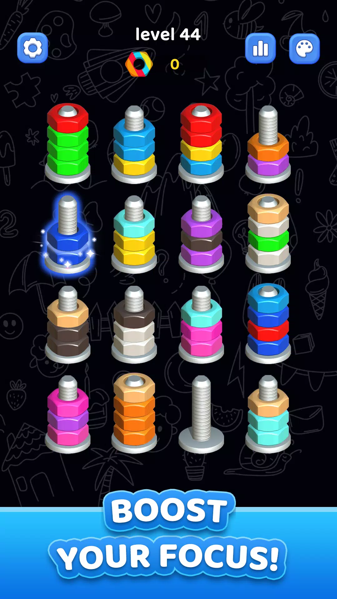 Nuts Bolt Sort – Screw 3D