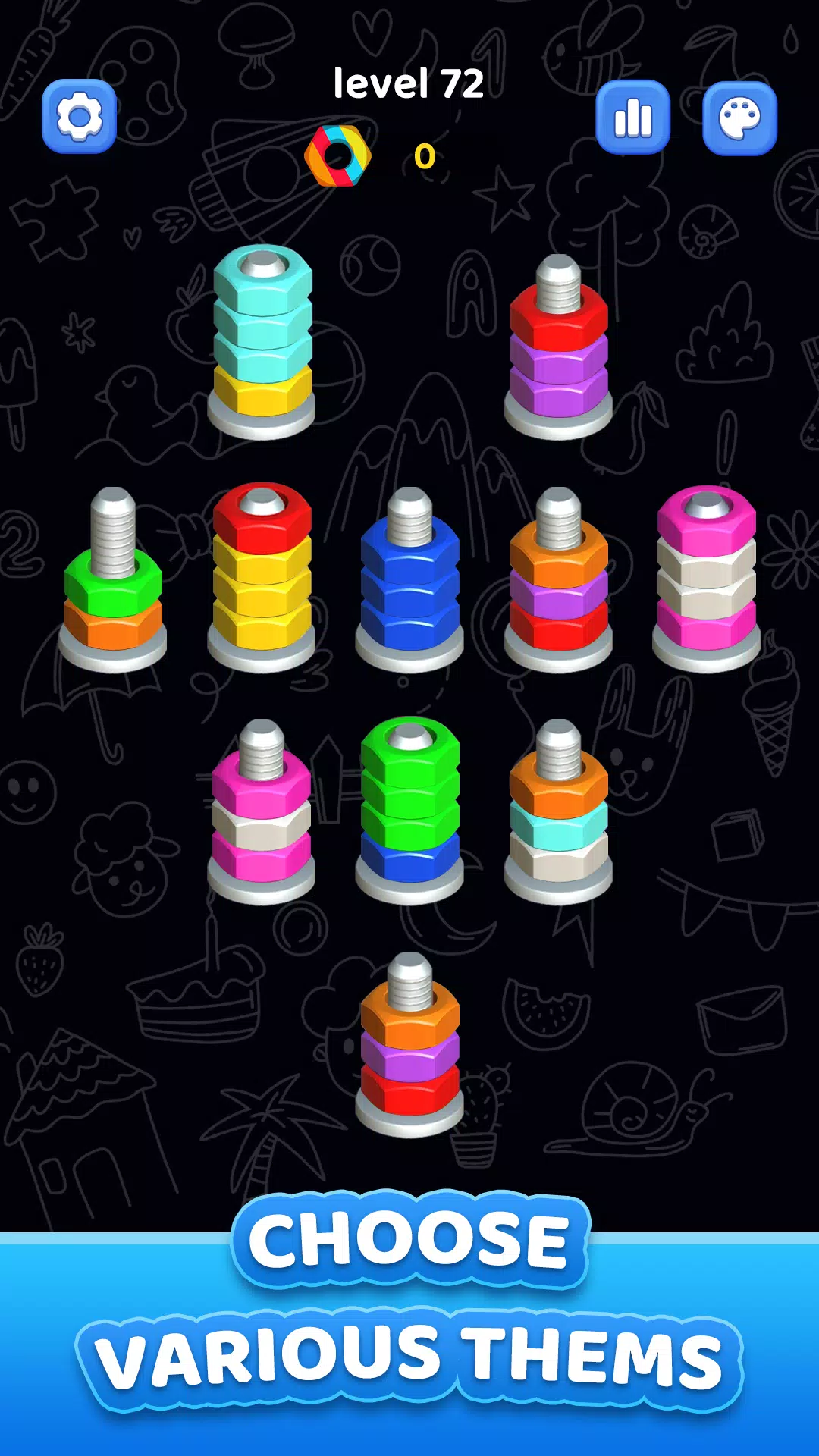 Nuts Bolt Sort – Screw 3D