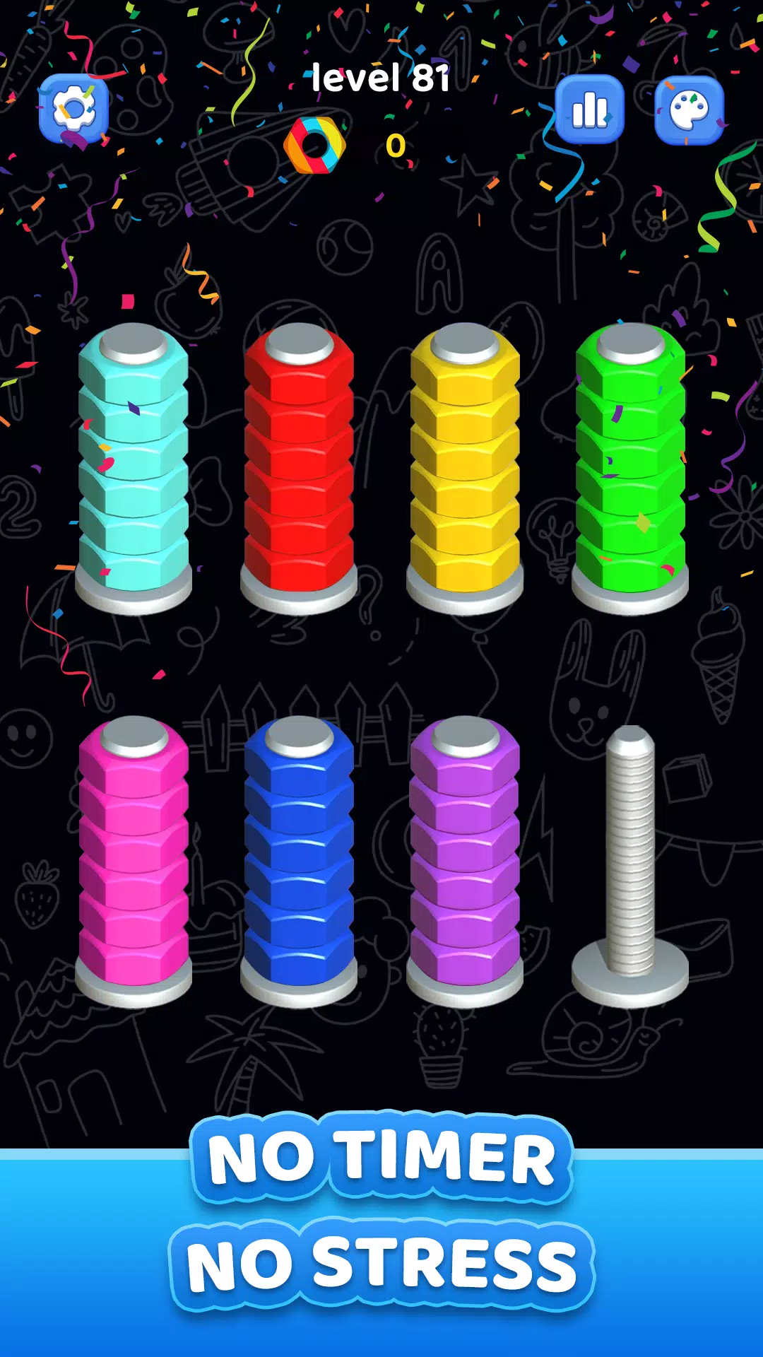 Nuts Bolt Sort – Screw 3D