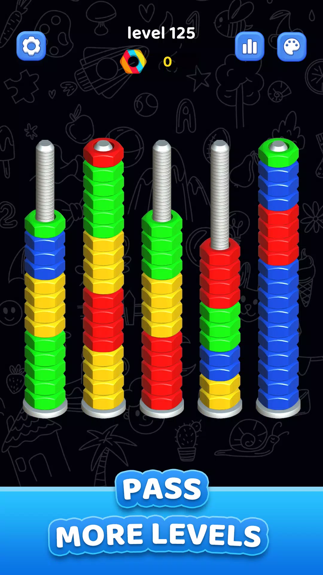 Nuts Bolt Sort – Screw 3D