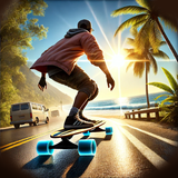 Longboard Skater 아이콘