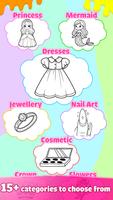 Princess Girl Coloring Games screenshot 1