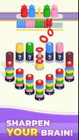 Color Rings - 3D Sort Puzzle captura de pantalla 1