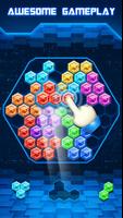 Block Puzzle Classic Hexagon Affiche