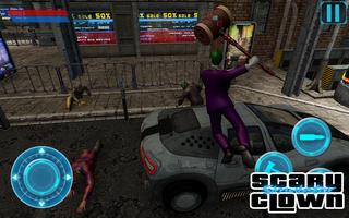 Scary Clown Simulator Crime Gang Attack Night City capture d'écran 2
