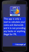 IMLS Coins & Diamonds Calc โปสเตอร์