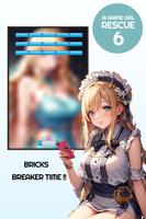 Anime Girl Brick Breaker 6 imagem de tela 1