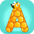 Bee hive games Apps for babies أيقونة