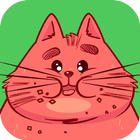 Feed cat! Cute games for kids أيقونة