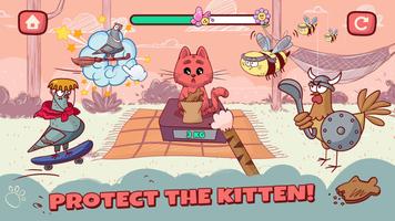 Feed cat! Cute games for kids Affiche