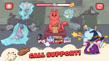 Feed cat! Cute games for kids تصوير الشاشة 2