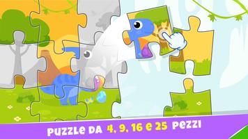 Poster Dinosauri puzzle bambini!