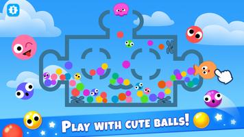 Popping bubbles games for kids الملصق