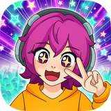 Idle streamer: music game! أيقونة