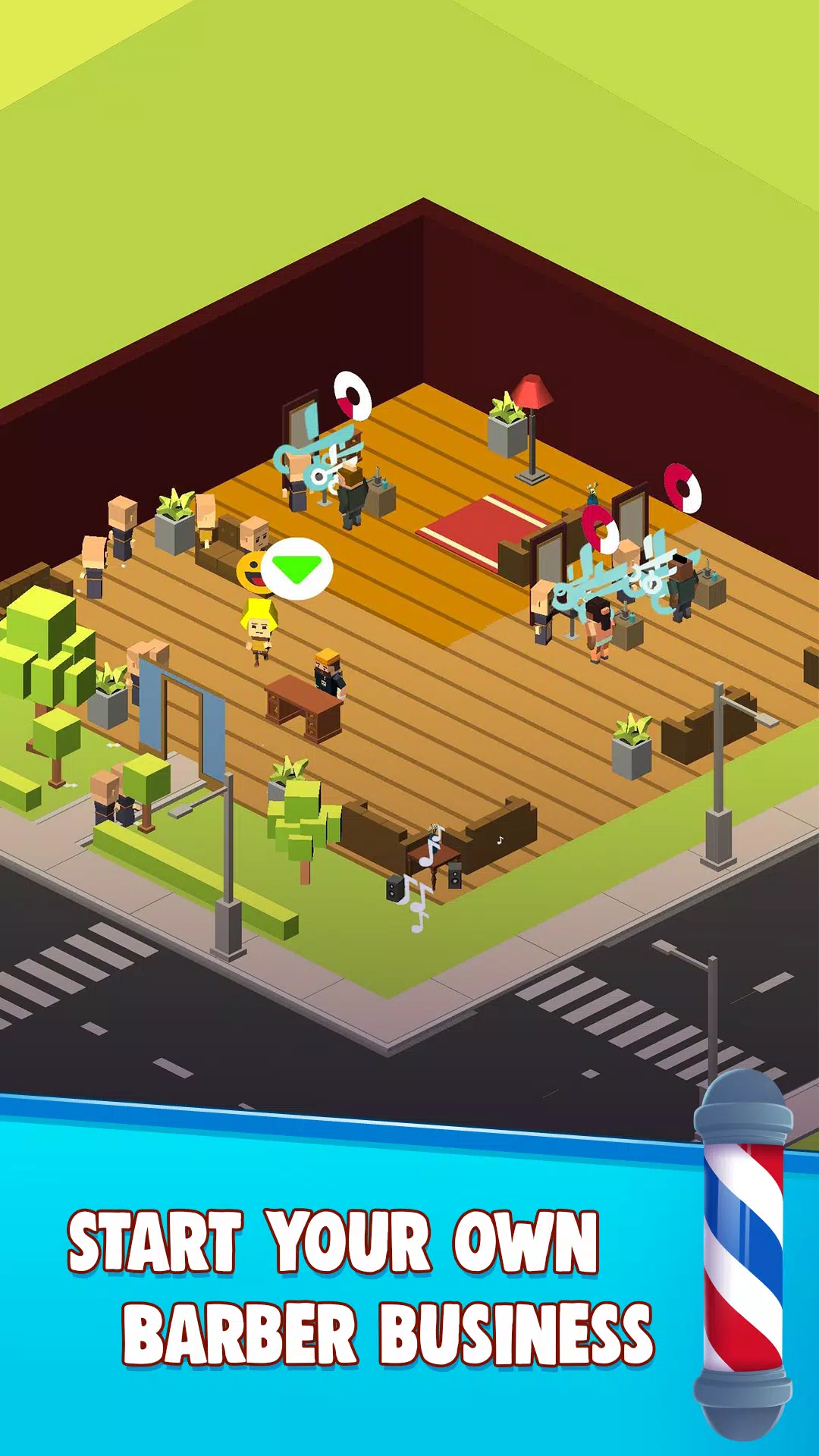 Idle Barber Shop Tycoon - Idle Management Game