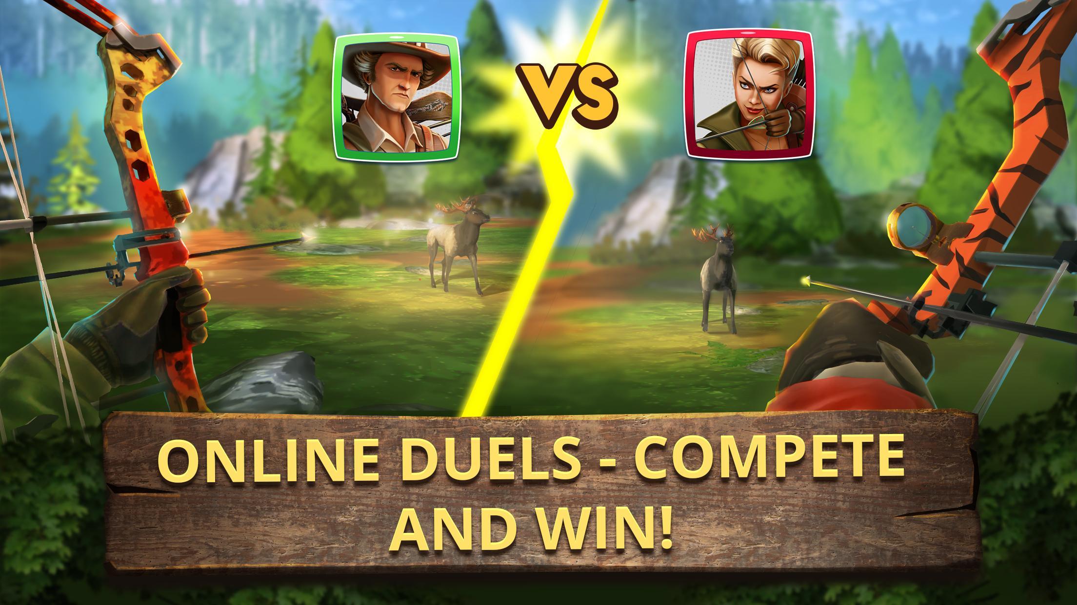 Bow Hunting Duel 1v1 Pvp Archery Deer Hunter Games For Android Apk Download - yellowstone roblox how to hunt