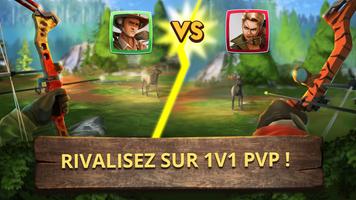 Bow Hunting Duel: 1v1 PvP Jeux de chasse au cerf Affiche