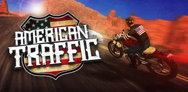 USA Highway Traffic: Rider Moto Racer Games