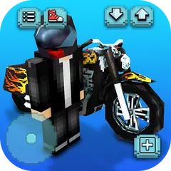 オートバイレースクラフト：モトゲーム＆ビルの3D